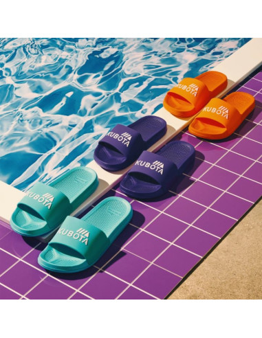 Klapki kubota basenowe damskie basic turkusowe kkb007