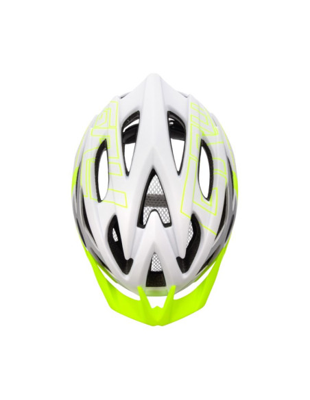 Kask meteor gruver l 58-61 cm biało-zielony 24802