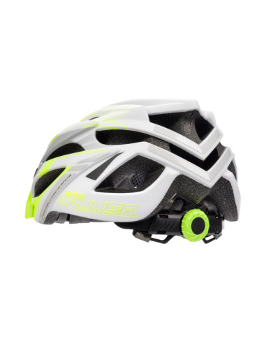 Kask meteor gruver l 58-61 cm biało-zielony 24802
