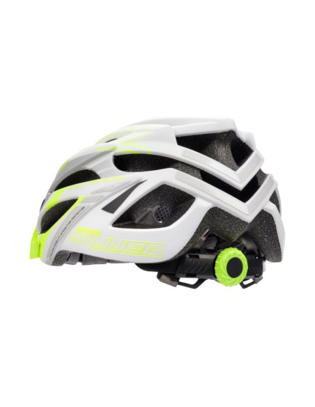 Kask meteor gruver l 58-61 cm biało-zielony 24802