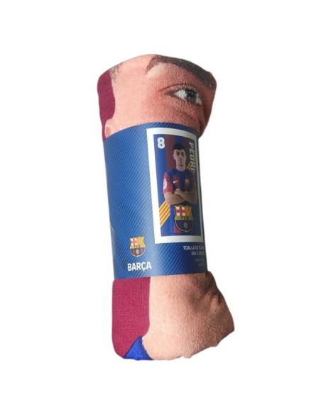 Fc barcelona ręcznik plażowy pedri mikrofibra 70x140 120010