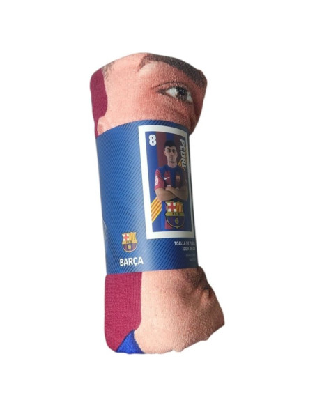 Fc barcelona ręcznik plażowy pedri mikrofibra 70x140 120010