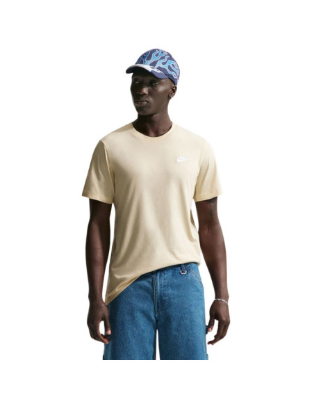 Koszulka męska nike club tee beżowa ar4997 229
