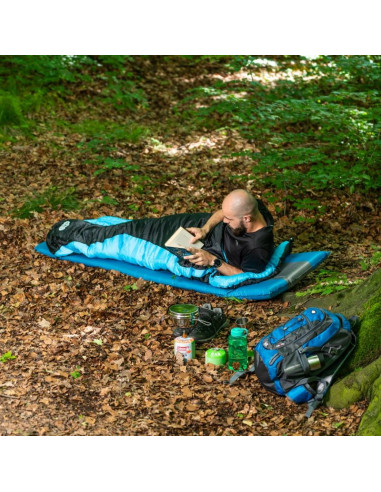 Śpiwór nils camp nc2012 czarno-niebieski