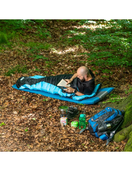 Śpiwór nils camp nc2012 czarno-niebieski