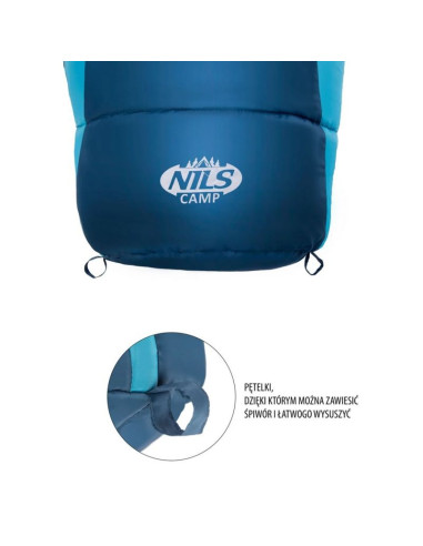 Śpiwór nils camp nc2012 szaro-niebieski