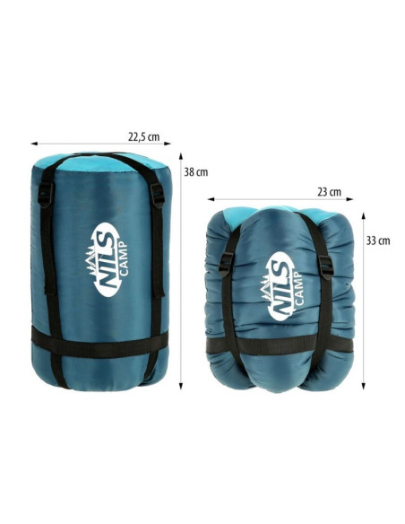 Śpiwór nils camp nc2012 szaro-niebieski