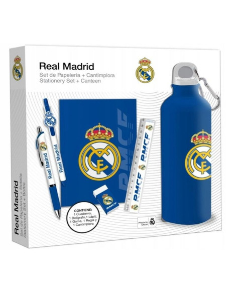 Real madryt butelka 650 ml z zestawem piśmienniczym rm00029