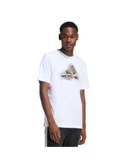 Koszulka męska adidas camo modern logo graphic biała jz7493