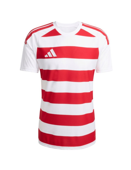 Koszulka męska adidas hooped 26 jersey biało-czerwona kf3388