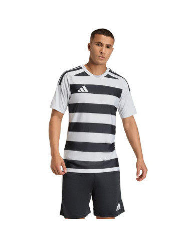Koszulka męska adidas hooped 26 jersey szaro-czarna kf3396