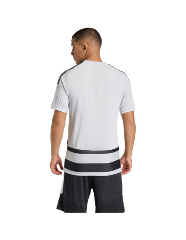 Koszulka męska adidas hooped 26 jersey szaro-czarna kf3396