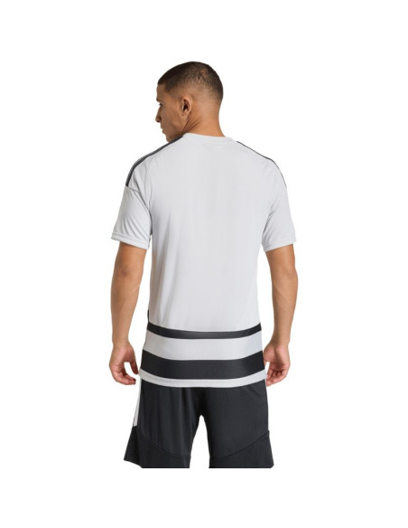 Koszulka męska adidas hooped 26 jersey szaro-czarna kf3396