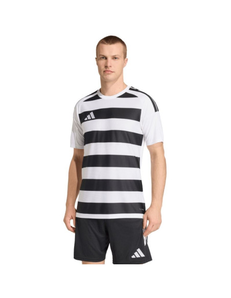 Koszulka męska adidas hooped 26 jersey biało-czarna ks6949