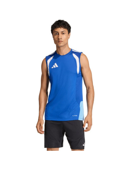 Koszulka męska adidas tiro 26 competition sleeveless jersey niebieska ka7613