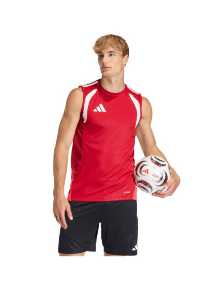 Koszulka męska adidas tiro 26 competition sleeveless jersey czerwona ka7610