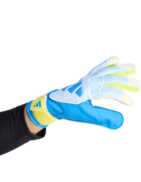 Rękawice bramkarskie adidas predator training biało-żółto-niebieskie ka7786