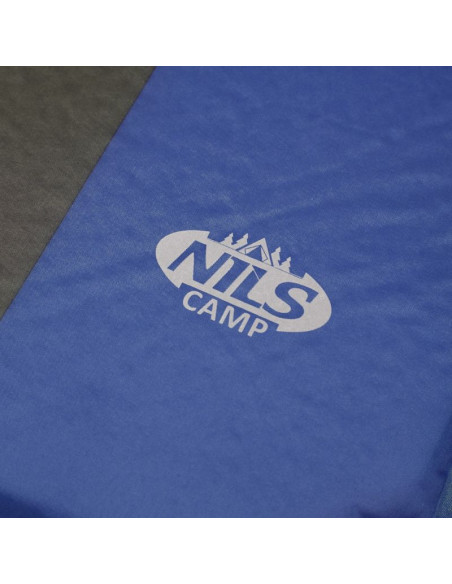 Mata samopompująca z poduszką nils camp nc4349 niebiesko-szara