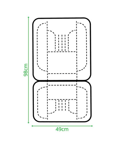 Poduszka podgrzewana na fotel samochodowy dunlop 12v 35w/45w