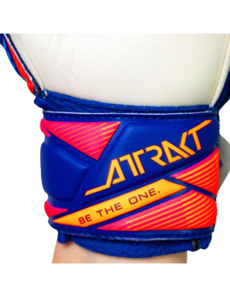 Rękawice bramkarskie reusch attrakt solid junior niebieskie 5672515 4126