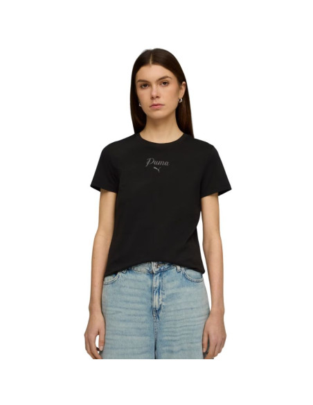 Koszulka damska puma ess script tee czarna 691760 01