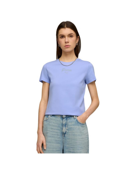 Koszulka damska puma ess script tee fioletowa 691760 60