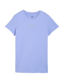 Koszulka damska puma ess script tee fioletowa 691760 60 2