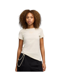Koszulka damska puma ess script tee beżowa 691760 87