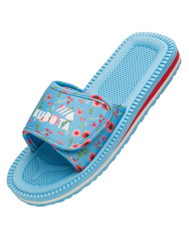 Kubota klapki rzep multicolor kwiatkowy niebieski k25ss-100-001-14-1