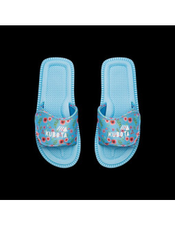 Kubota klapki rzep multicolor kwiatkowy niebieski k25ss-100-001-14-1 2