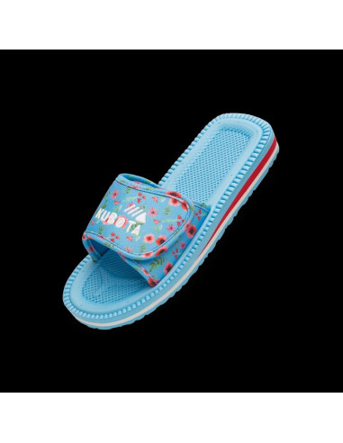 Kubota klapki rzep multicolor kwiatkowy niebieski k25ss-100-001-14-1