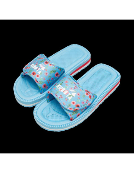 Kubota klapki rzep multicolor kwiatkowy niebieski k25ss-100-001-14-1
