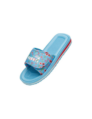 Kubota klapki rzep multicolor kwiatkowy niebieski k25ss-100-001-14-1