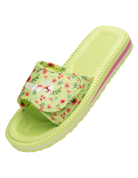 Kubota klapki rzep multicolor kwiatkowy zielony k25ss-100-001-18-1