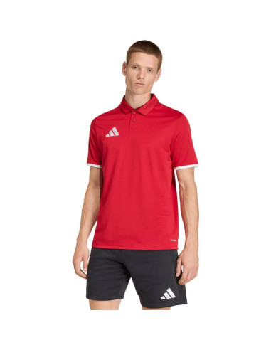 Koszulka męska adidas entrada 26 polo czerwona jz6664