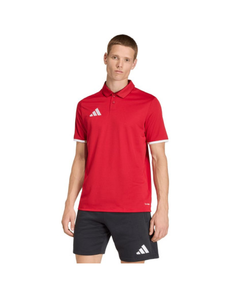 Koszulka męska adidas entrada 26 polo czerwona jz6664