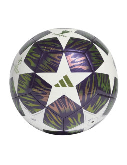 Piłka nożna adidas ucl 25/26 final club fioletowo-zielono-biała kt0658