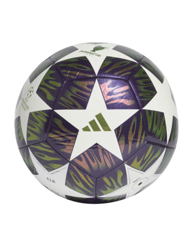 Piłka nożna adidas ucl 25/26 final club fioletowo-zielono-biała kt0658