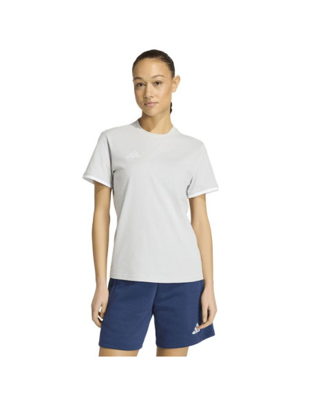 Koszulka damska adidas entrada 26 tee szara jz6680