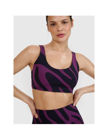 Biustonosz do jogi i pilatesu ze średnim wsparciem 4f 4fwss25usbaf165-50a