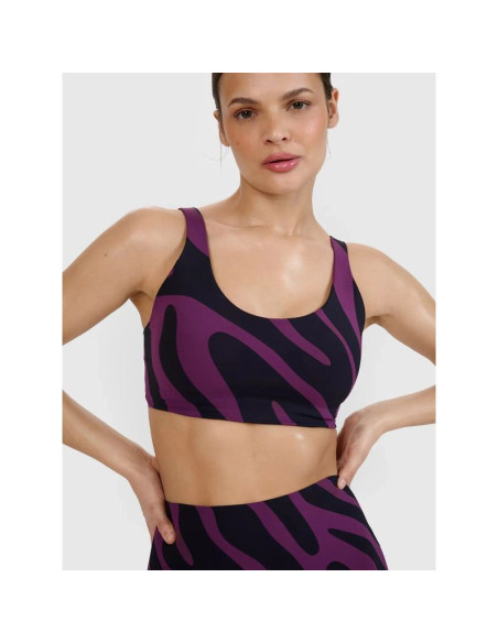 Biustonosz do jogi i pilatesu ze średnim wsparciem 4f 4fwss25usbaf165-50a