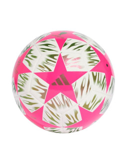 Piłka nożna adidas ucl 25/26 final club różowo-biało-zielona jx9094