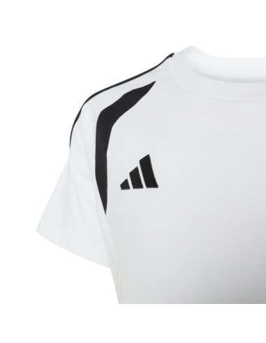 Koszulka dla dzieci adidas tiro 26 league tee biało-czarna kc3699