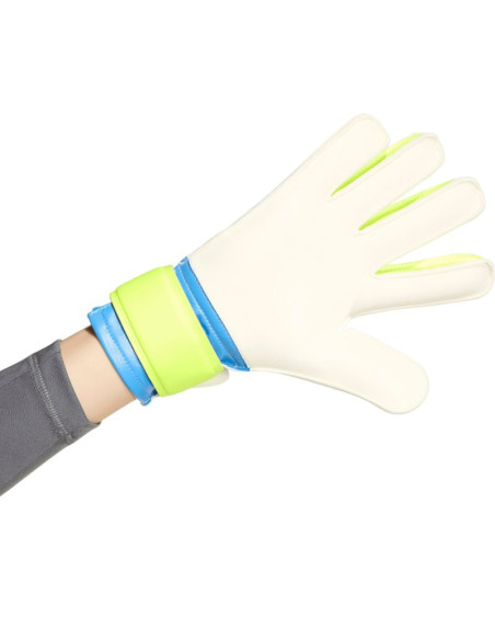 Rękawice bramkarskie dla dzieci adidas predator training biało-żółto-niebieskie ka7793