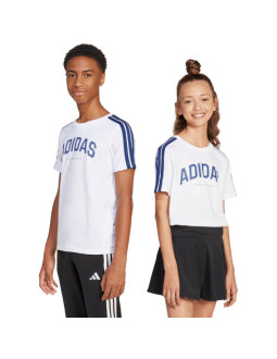 Koszulka dla dzieci adidas codes collegiate graphic biała ji6674