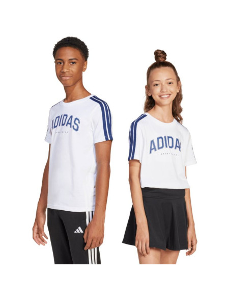 Koszulka dla dzieci adidas codes collegiate graphic biała ji6674