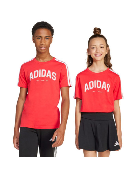 Koszulka dla dzieci adidas codes collegiate graphic czerwona ji6673