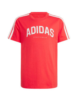 Koszulka dla dzieci adidas codes collegiate graphic czerwona ji6673 2