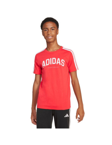 Koszulka dla dzieci adidas codes collegiate graphic czerwona ji6673