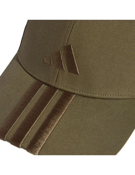 Czapka z daszkiem adidas 3-stripes new logo baseball oliwkowa ke5878